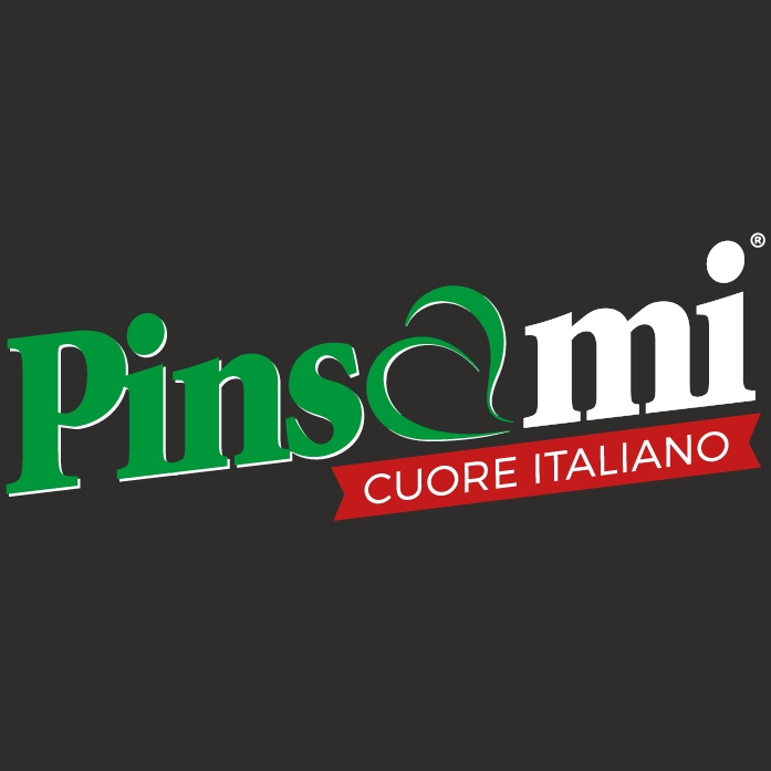 logo pinsami con sfondo nero 