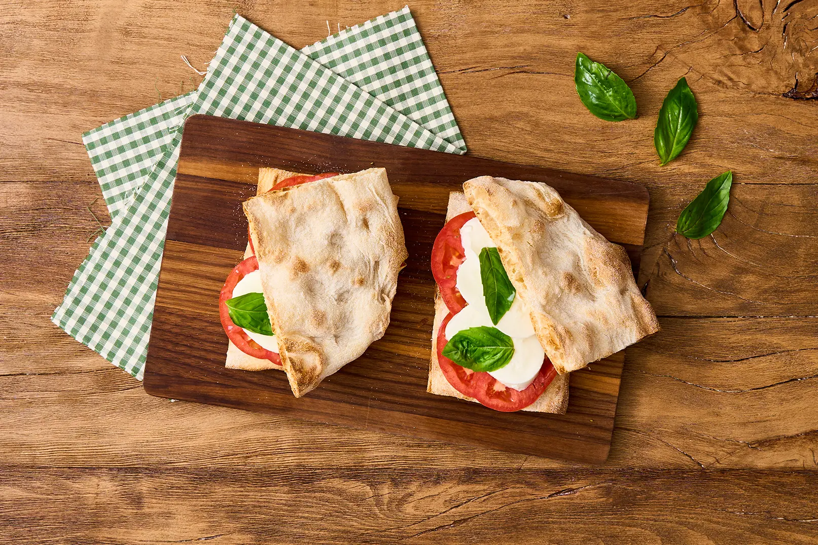 PinsaPanino Caprese per il pranzo da portare a lavoro