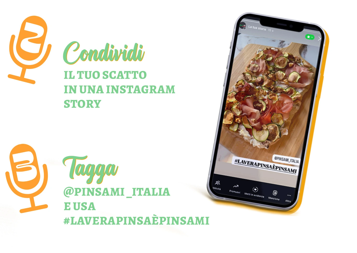 Condividi e tagga - Concorso SummerVibes Pinsami 2025 mob